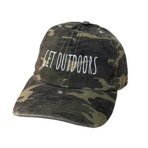 GET OUTDOORS - Camo Green Baseball Hat Cap Unisex
